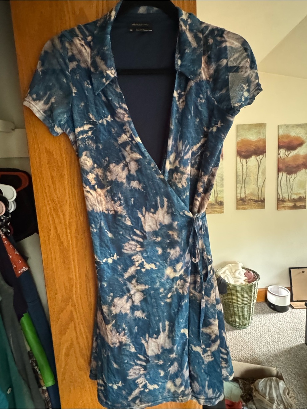 Urban Outfitters Blue Wrap Dress